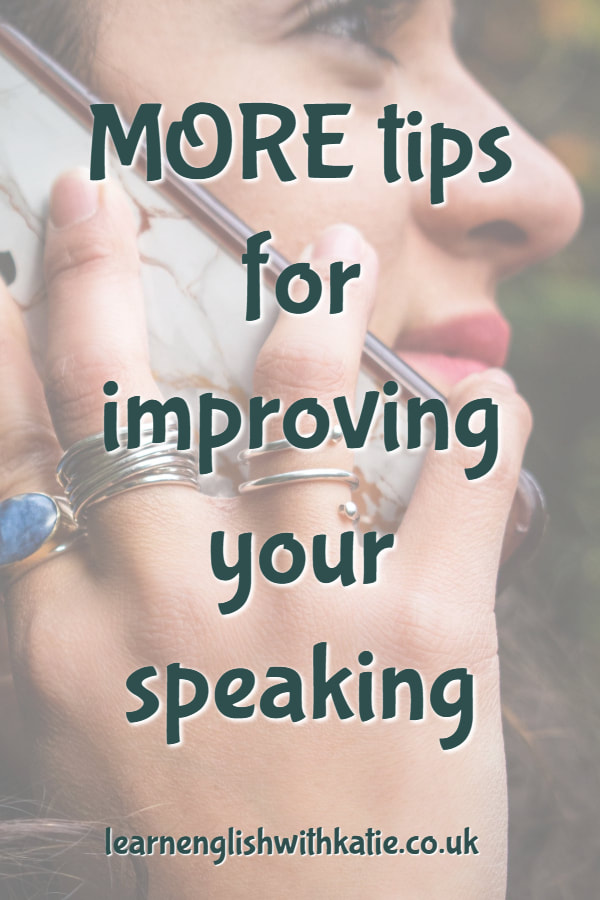 Pinterest image, more tips for improving your speaking