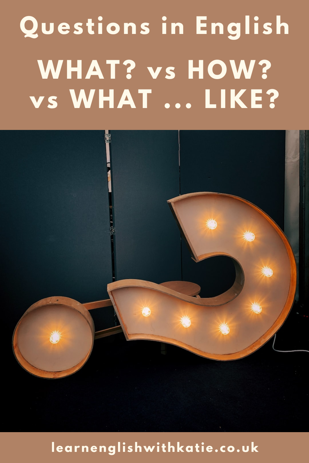 Pinterest pin with image of question mark